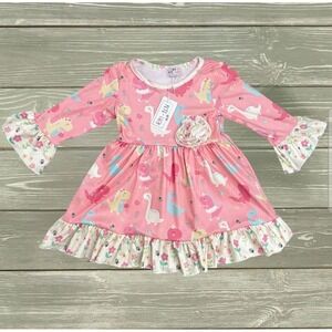 0-6 Mos Pete And Lucy Darling‎ Dinos Dress New